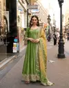 Kusum By Sayuri Viscose Jacquard Silk Online Gown With Dupatta Wholesale

